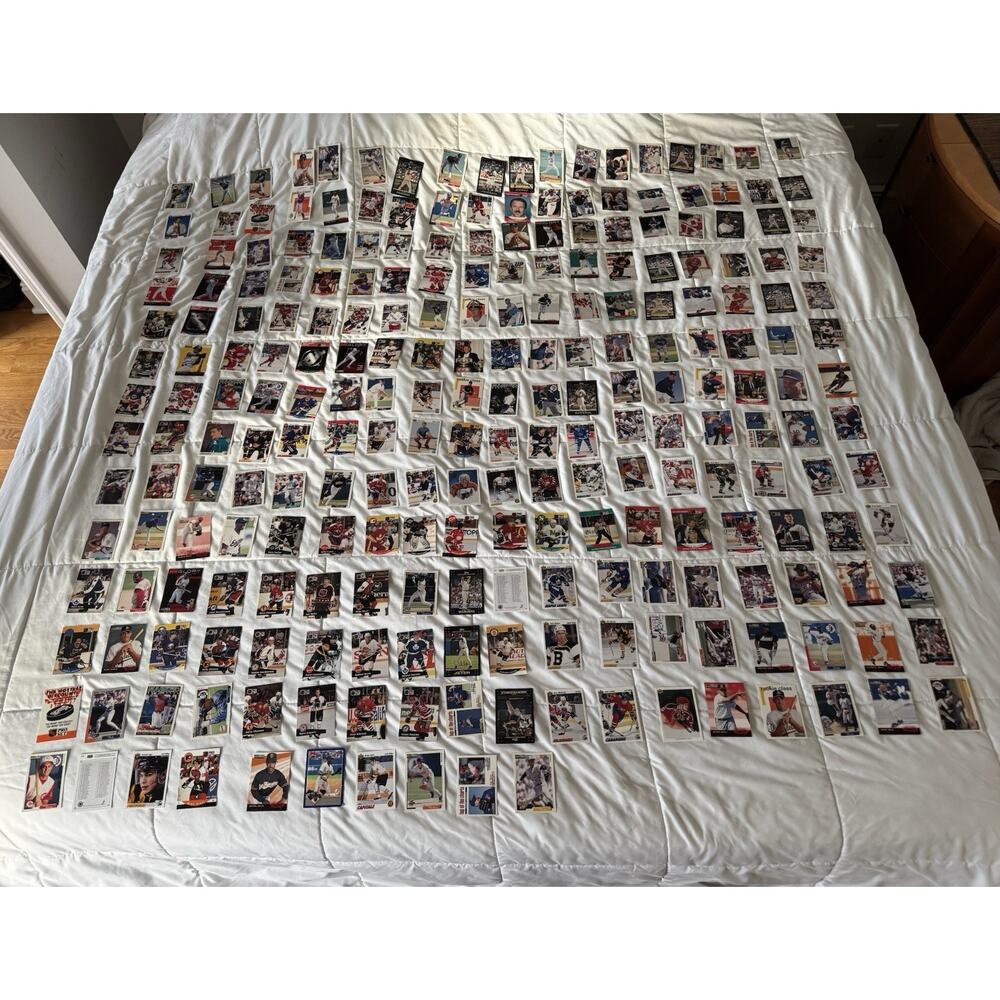 Sports Cards LOT OF 244 Cards. MLB AND NHL MIXED YEARS